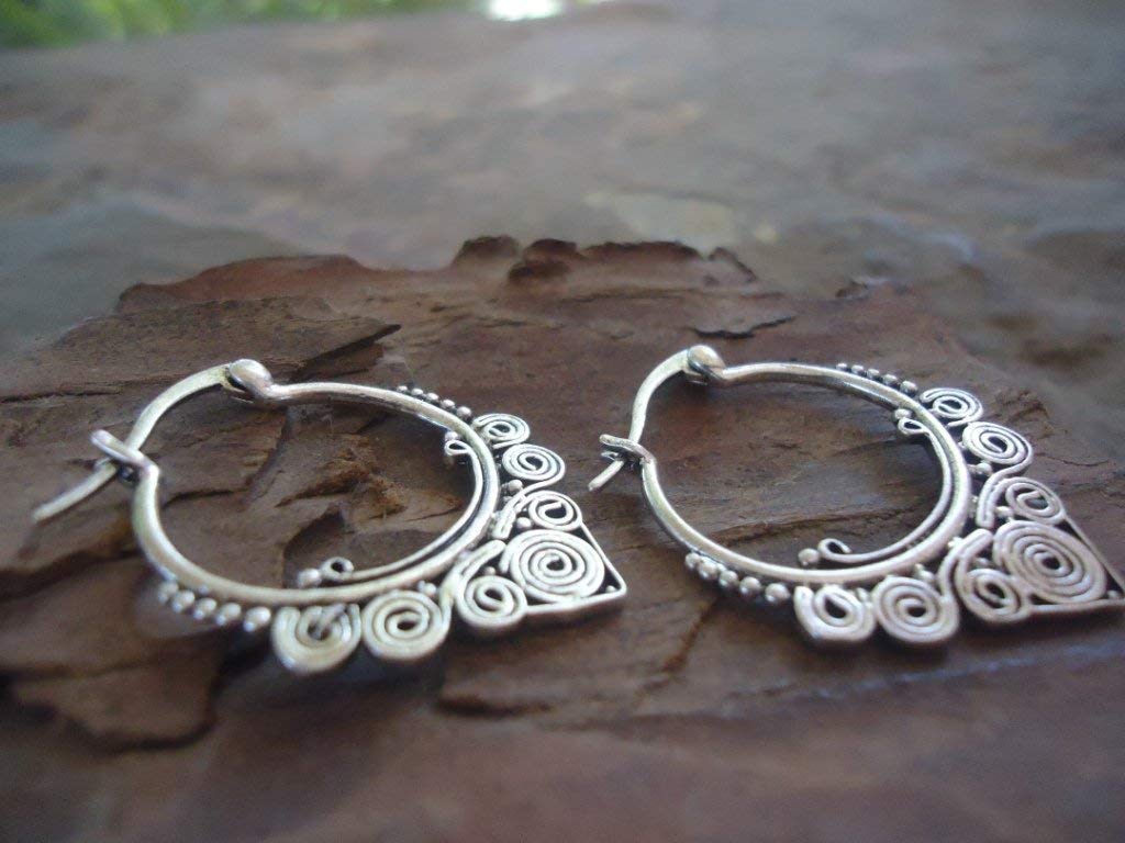 ✿ SPIRAL CREOLEN ✿ toll verzierte Ohrringe Bestseller